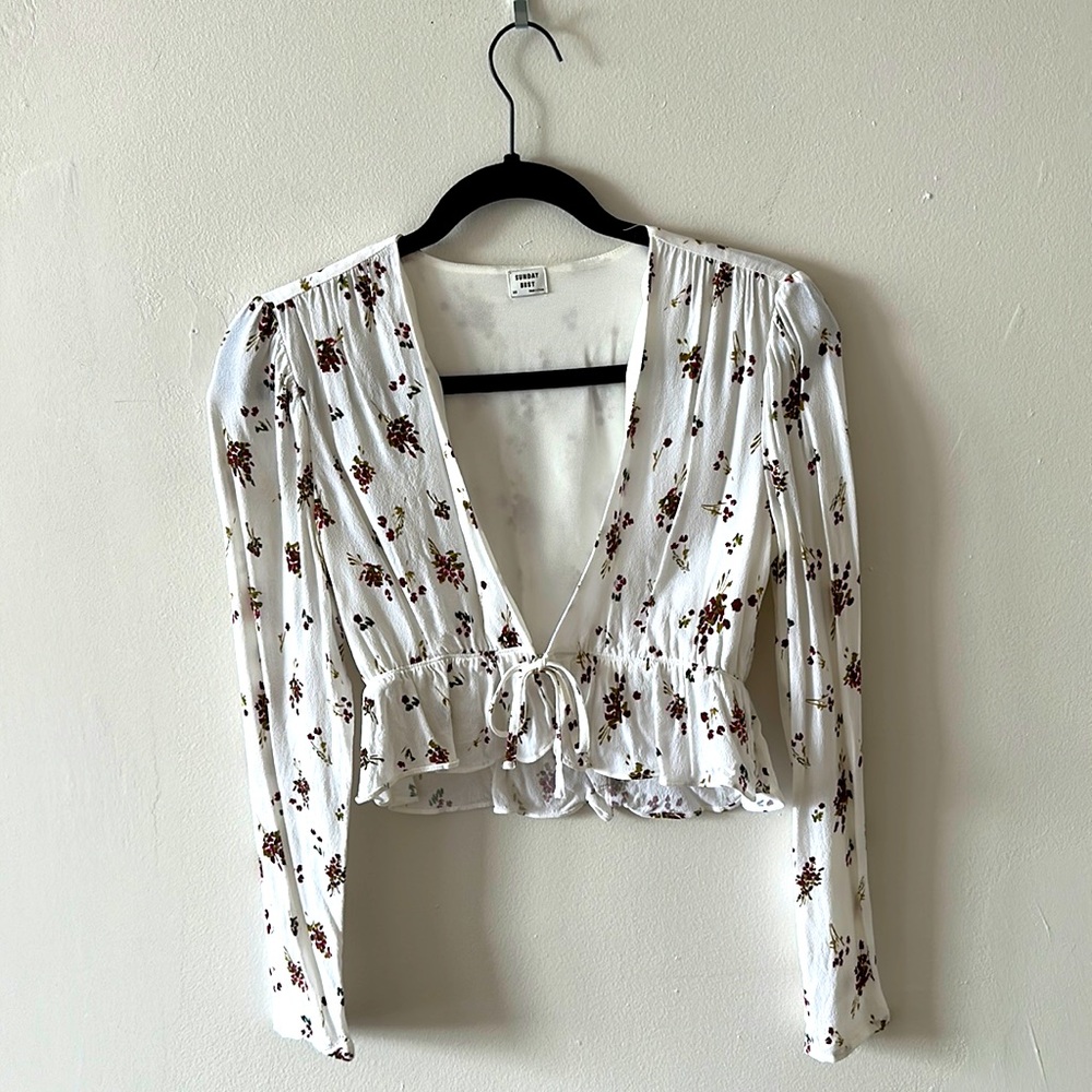 Sunday Best / Aritzia Floral Crop Top